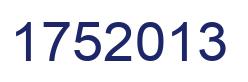 Number 1752013 blue image