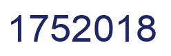 Number 1752018 blue image