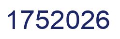 Number 1752026 blue image