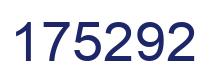 Number 175292 blue image
