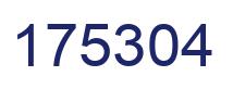 Number 175304 blue image