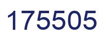 Number 175505 blue image