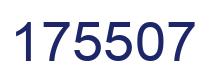 Number 175507 blue image