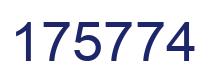 Número 175774 imagen azul