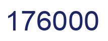 Number 176000 blue image