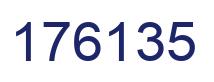 Number 176135 blue image