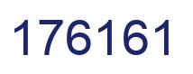 Number 176161 blue image