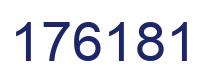 Number 176181 blue image