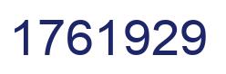 Número 1761929 imagen azul