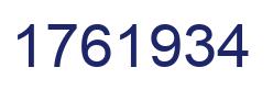 Número 1761934 imagen azul