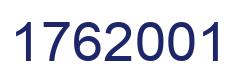 Number 1762001 blue image