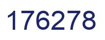 Number 176278 blue image