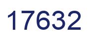 Number 17632 blue image