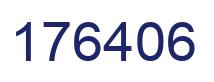 Number 176406 blue image