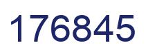 Number 176845 blue image