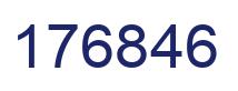 Number 176846 blue image