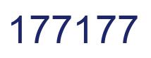 Number 177177 blue image