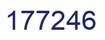 Número 177246 imagen azul