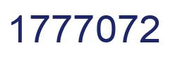 Number 1777072 blue image