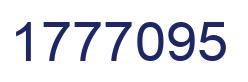 Number 1777095 blue image