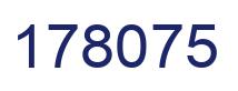 Number 178075 blue image