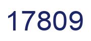 Number 17809 blue image