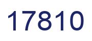 Number 17810 blue image