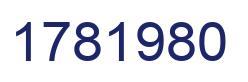 Number 1781980 blue image