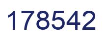 Number 178542 blue image