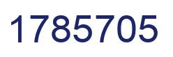Number 1785705 blue image