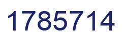 Número 1785714 imagen azul