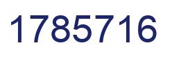 Number 1785716 blue image