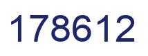 Number 178612 blue image
