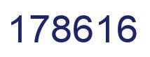 Number 178616 blue image