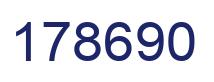 Number 178690 blue image