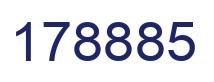 Number 178885 blue image