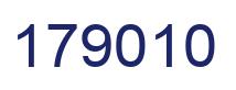 Number 179010 blue image