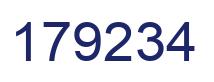 Número 179234 imagen azul