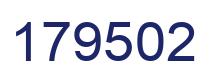 Number 179502 blue image