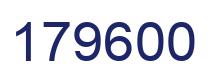 Número 179600 imagen azul