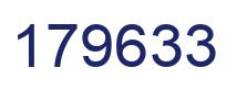 Number 179633 blue image