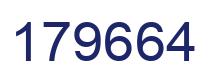 Number 179664 blue image