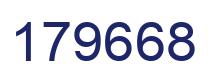 Number 179668 blue image