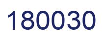 Number 180030 blue image