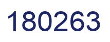 Number 180263 blue image