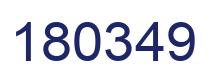 Number 180349 blue image