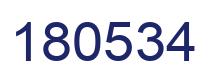 Number 180534 blue image