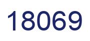 Number 18069 blue image