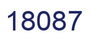 Number 18087 blue image