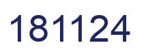 Number 181124 blue image